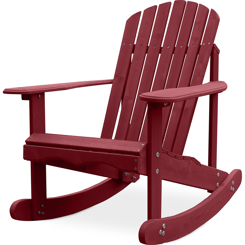 Buy Adirondack Rocking Chair Red 59861 in the UK | MyFaktory