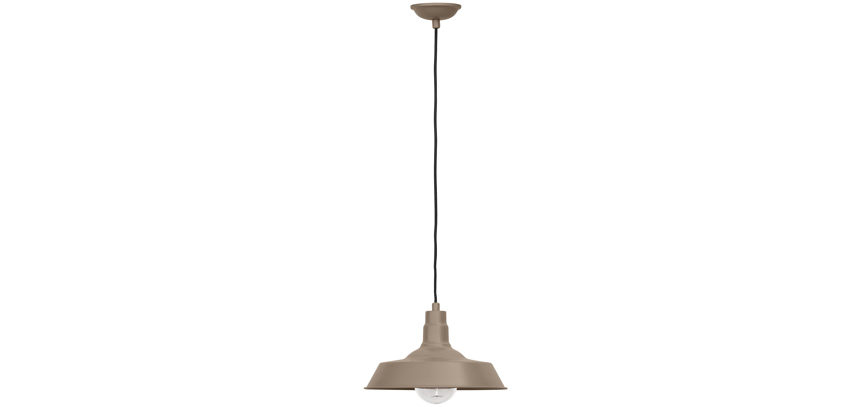 Buy Edison Colored Lampshade Pendant Lamp - Carbon Steel Brown 50878 - in the UK