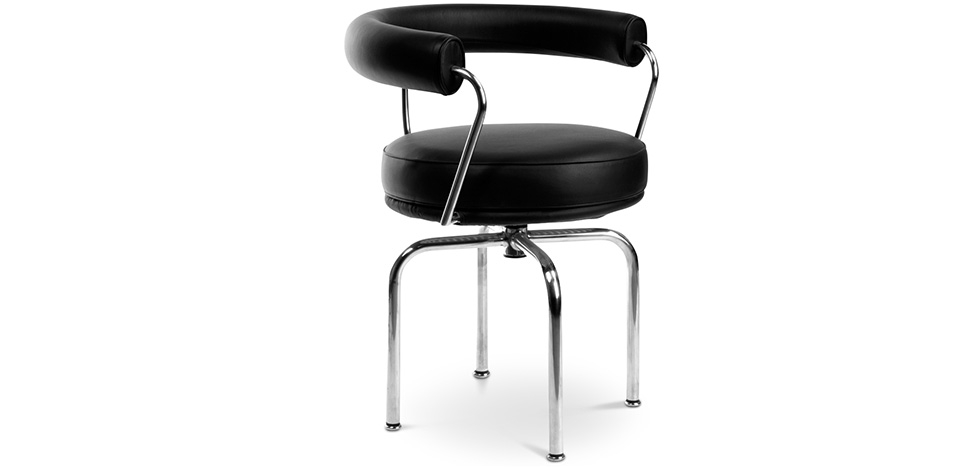 Buy SQUAR Swivel Chair - Faux Leather Black 13155 - in the UK