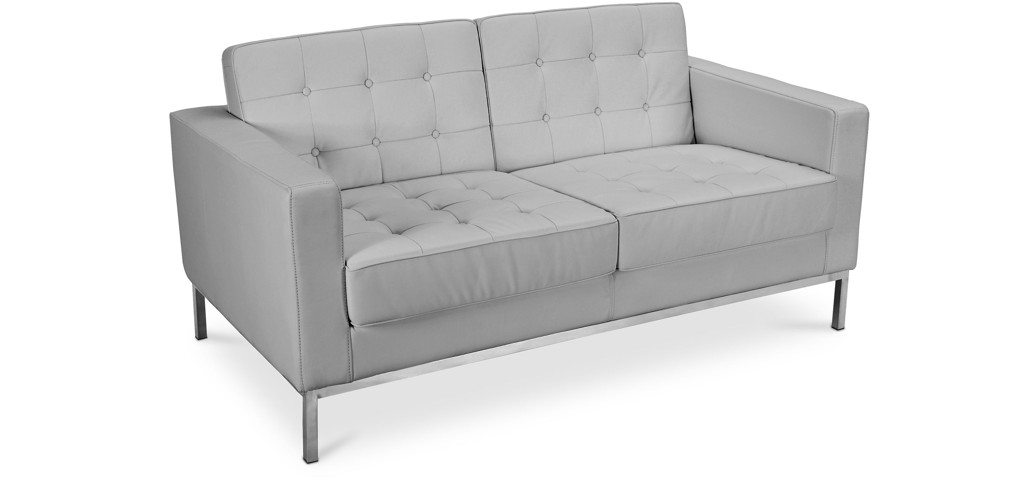 Buy Design Sofa Kanel (2 seats) - Premium Leather Black 13243 in the UK