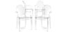 Buy X4 Armchair Louis King Design Transparent Transparent 16464 - in the UK
