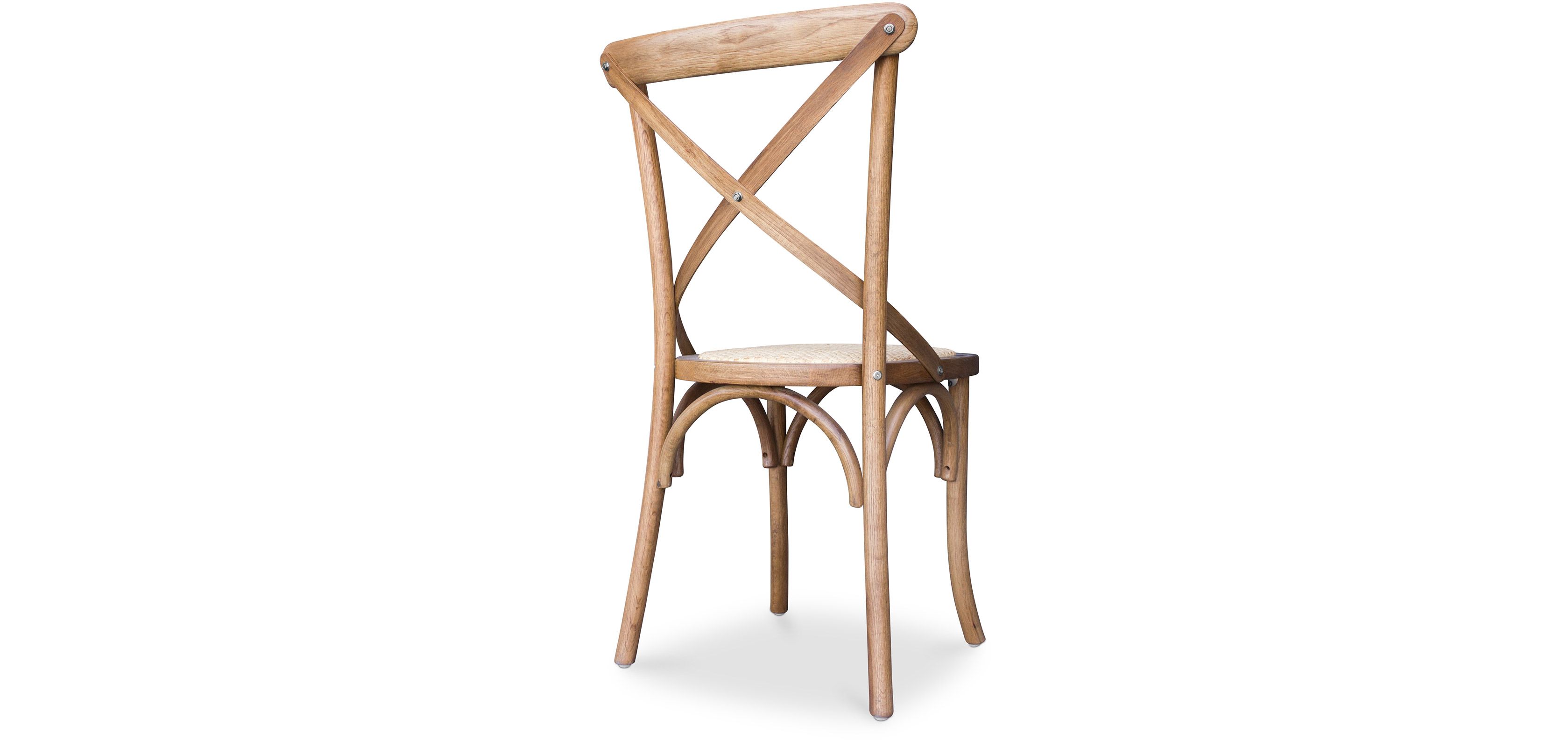 Buy Vintage Cross Back Dining Chair Blue 58440 in the UK MyFaktory